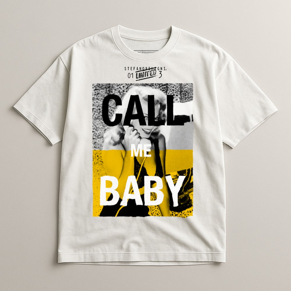 Call Me Baby Graphic Casual Wear T-shirt
