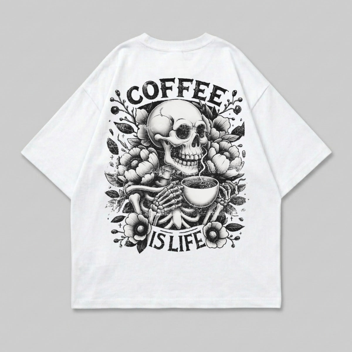 COFFEE IS LIFE Skeleton Floral Drink Graphic Art product type
Skull
Skeleton
Coffee
Floral
Flowers
Drink
Life
Graphic
Art
Gothic
DarkAesthetic
Beverage
Caffeine
UniqueDesign
Bones
Macabre
Indie
Streetwear
SkullArt
FlowerSkull