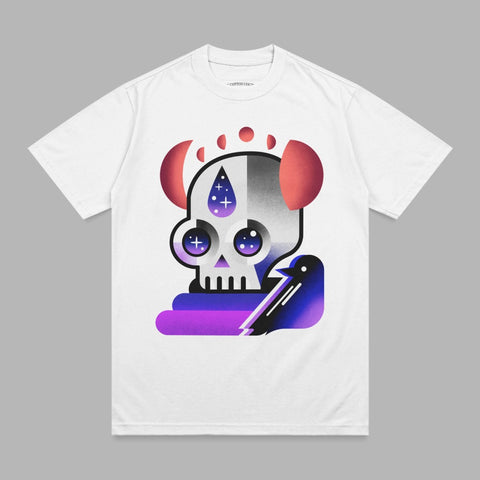 Cosmic Skull Raven Moon Stars Design product type