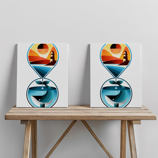 Quadro canvas clessidra