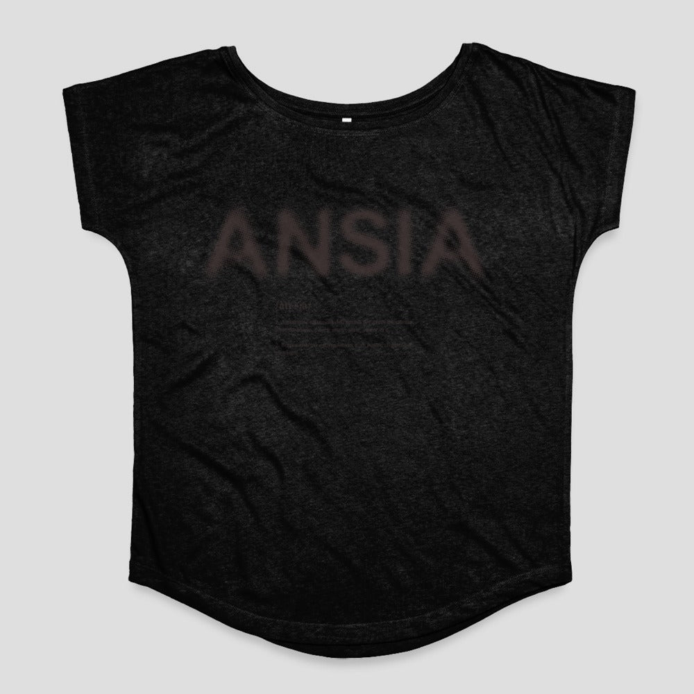 ANSIA Graphic Tee with Unique Typography Design