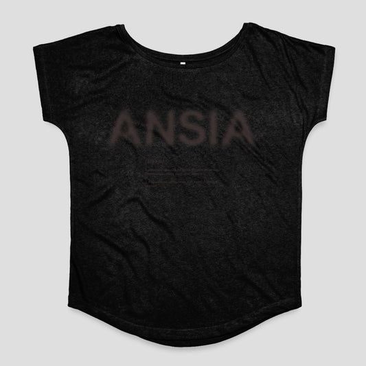 ANSIA Graphic Tee with Unique Typography Design
