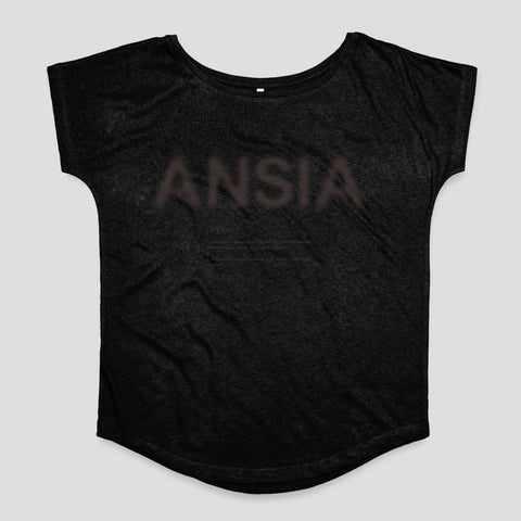 ANSIA Graphic Tee with Unique Typography Design