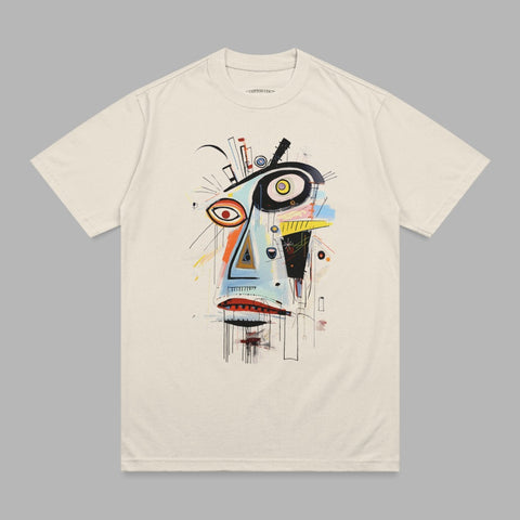 Abstract Face Art Design Colorful Graphic T-Shirt product type