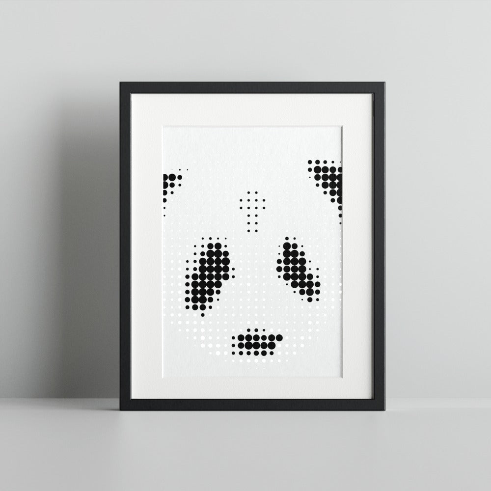 Modern Panda Art Print for Home and Office Decor