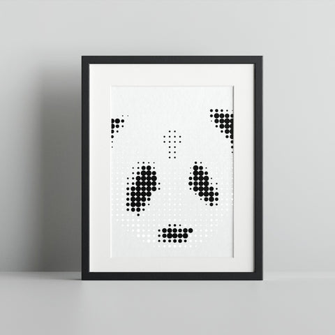 Modern Panda Art Print for Home and Office Decor