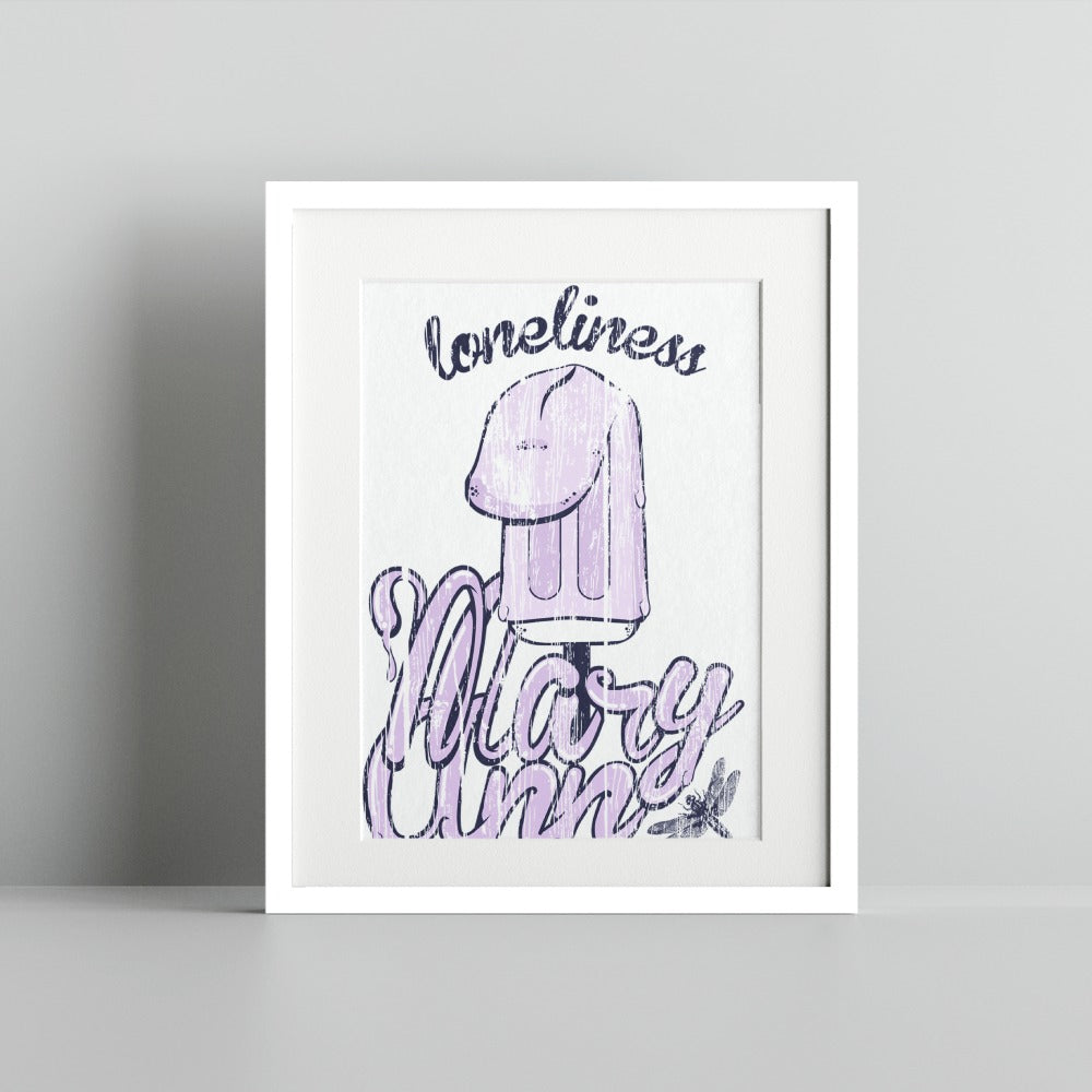 Loneliness Mary Anne Art Print in Stylish Frame