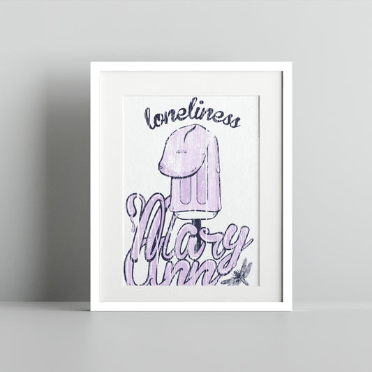 Loneliness Mary Anne Art Print in Stylish Frame