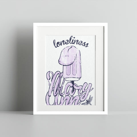Loneliness Mary Anne Art Print in Stylish Frame