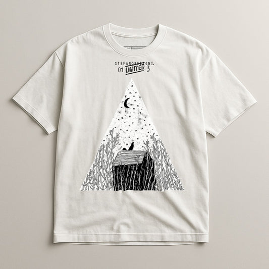 Nighttime Nature Design Graphic Tee for Stylish Look