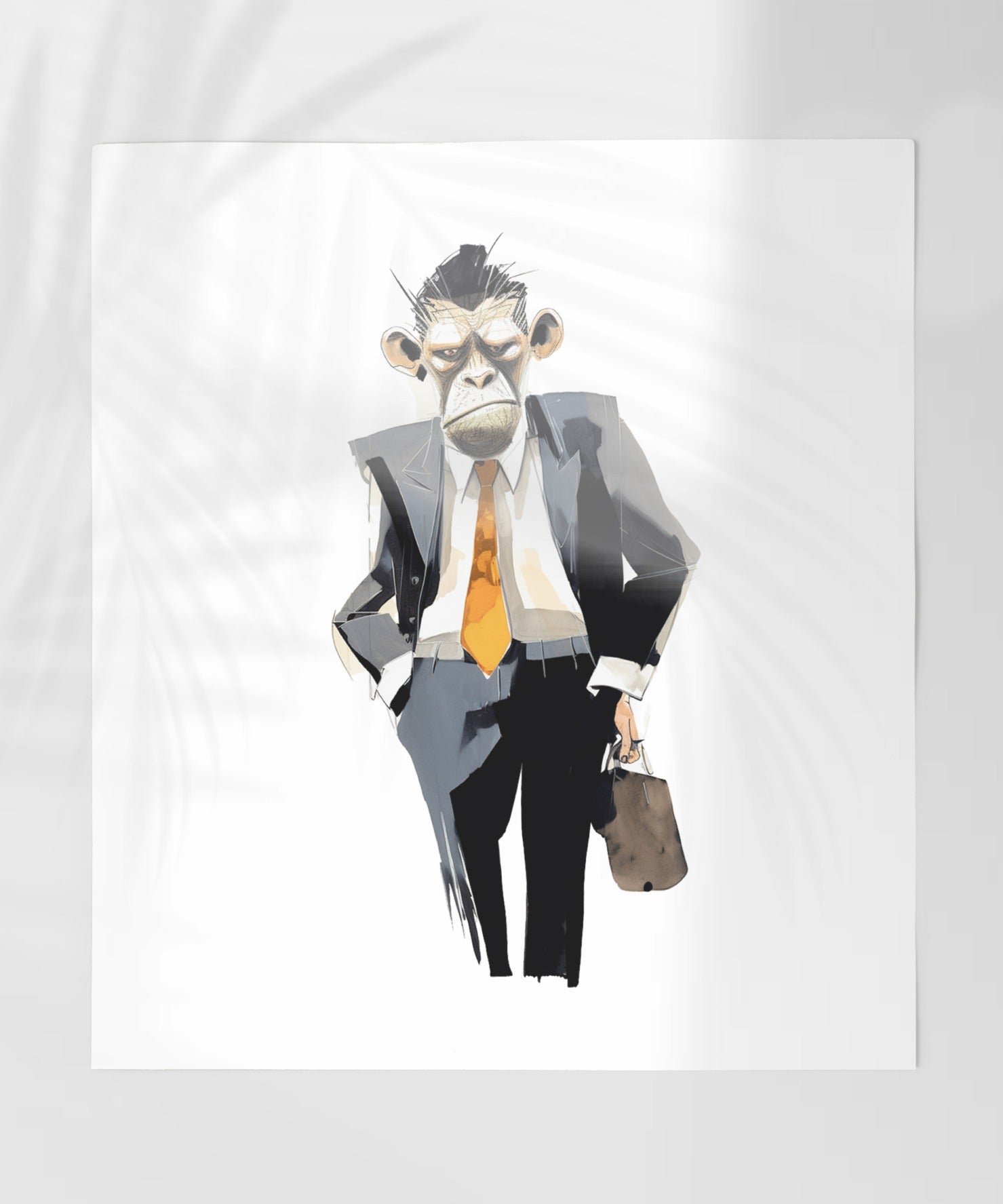 Business Monkey Art Print ready to bring fun to your space