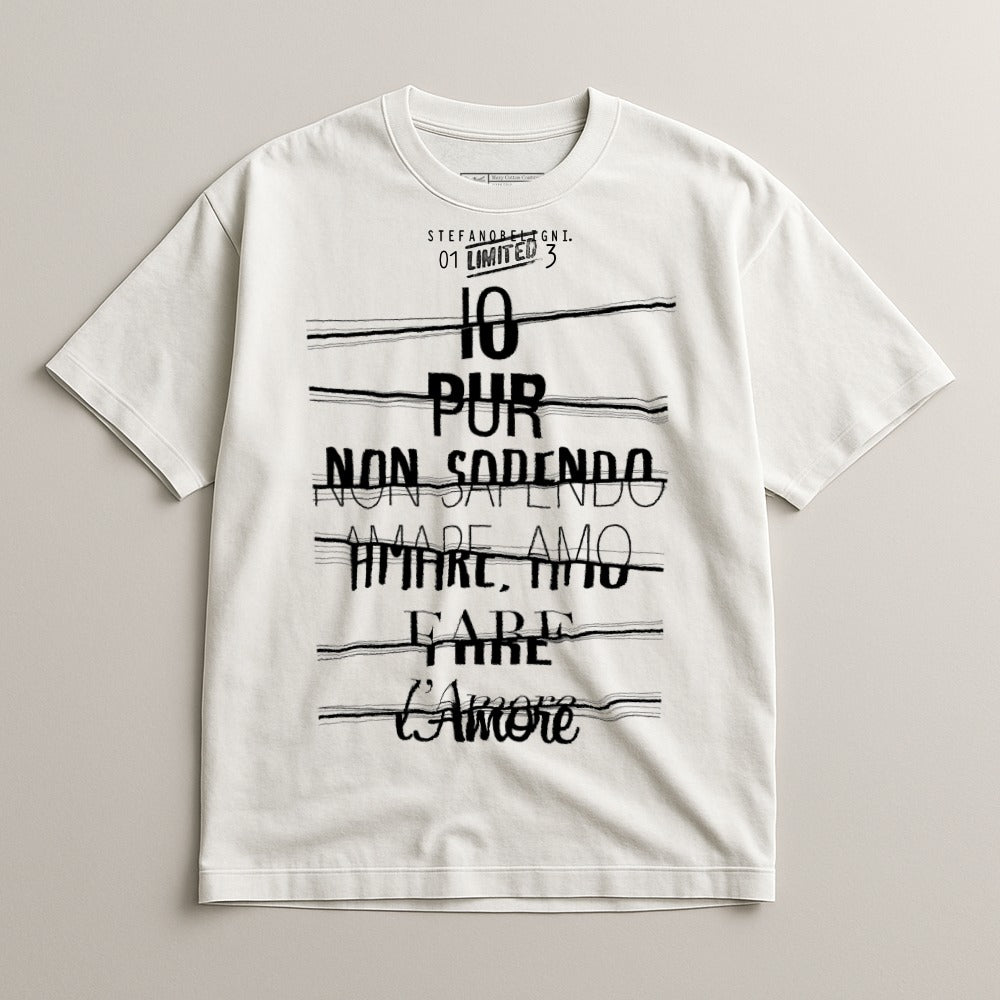 Graphic Tee with Text Design and Unique Layout