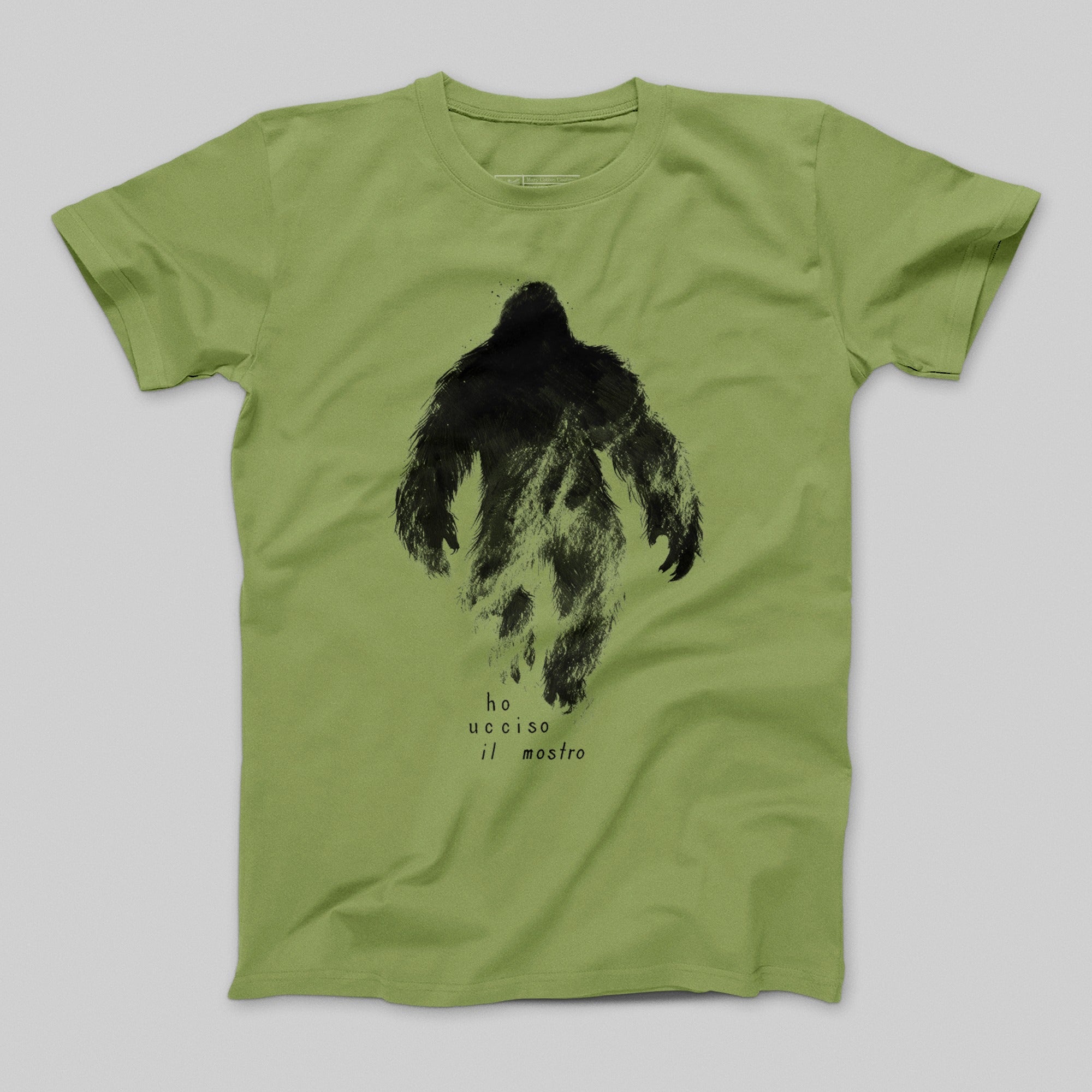 Bigfoot Silhouette Graphic Green T-Shirt Product