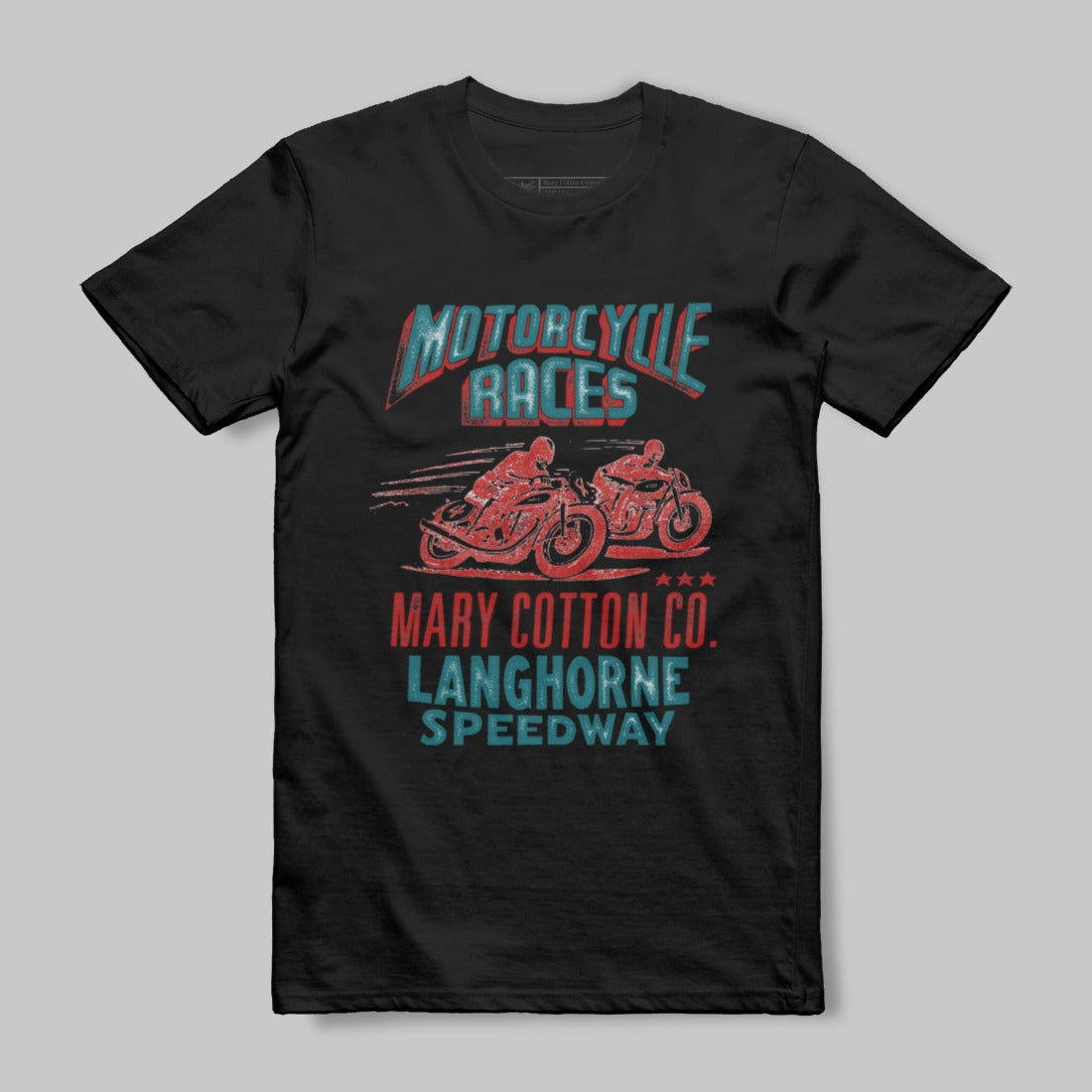 Retro Motorcycle Races Mary Cotton Langhorne Speedway shirt