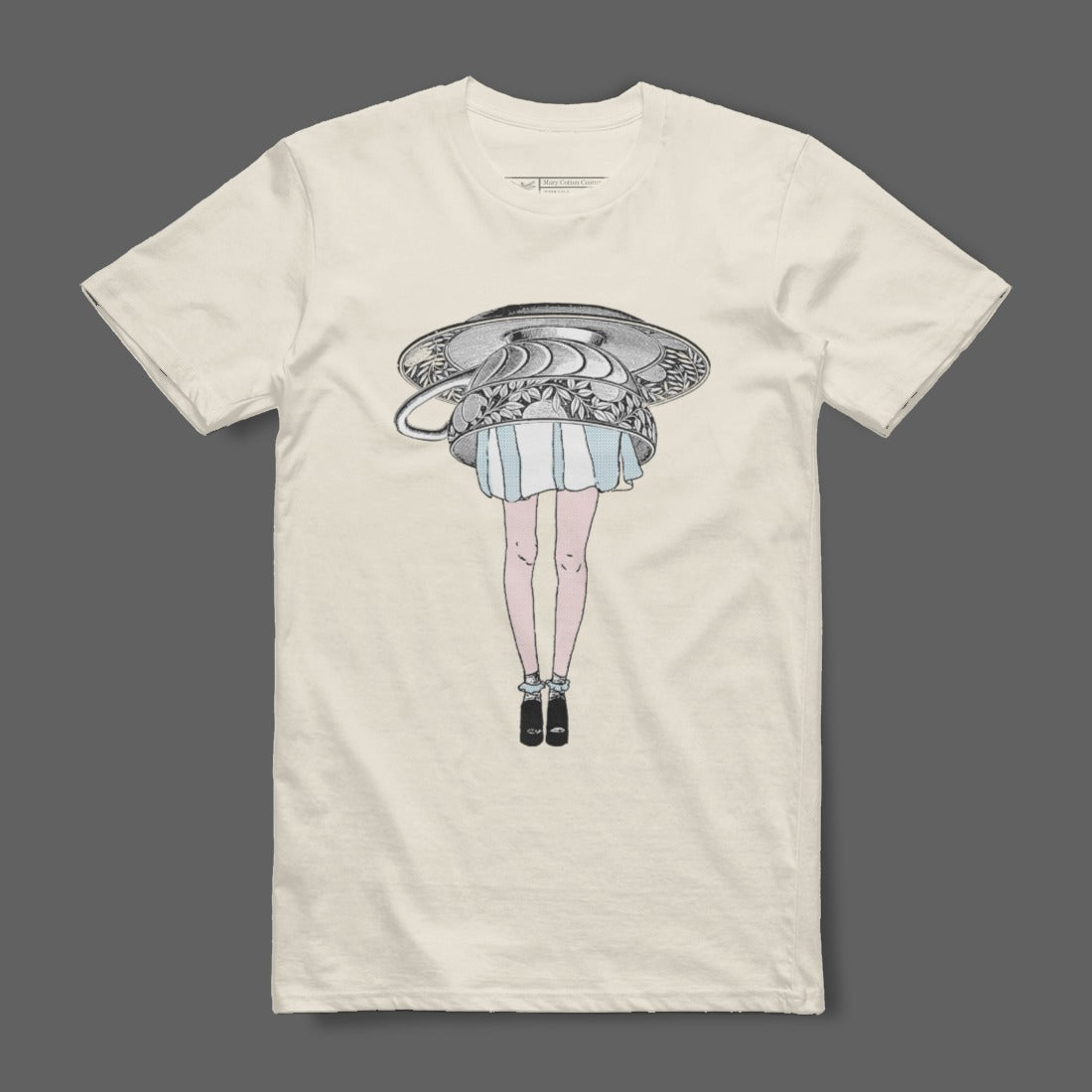 Stylish Optical Illusion Legs Design Shirt