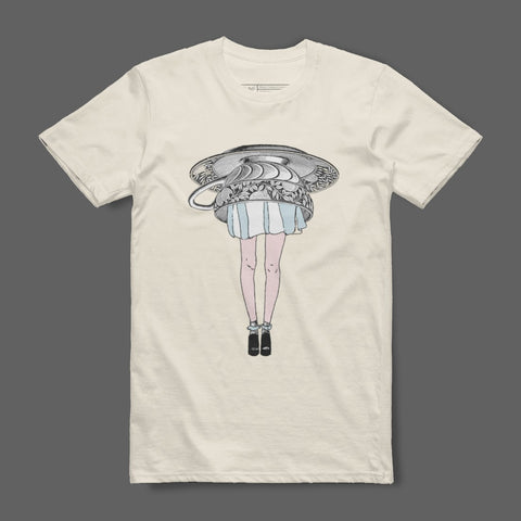 Stylish Optical Illusion Legs Design Shirt