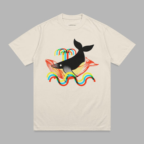 Abstract Whale Tropical Colorful Wave Pattern product type