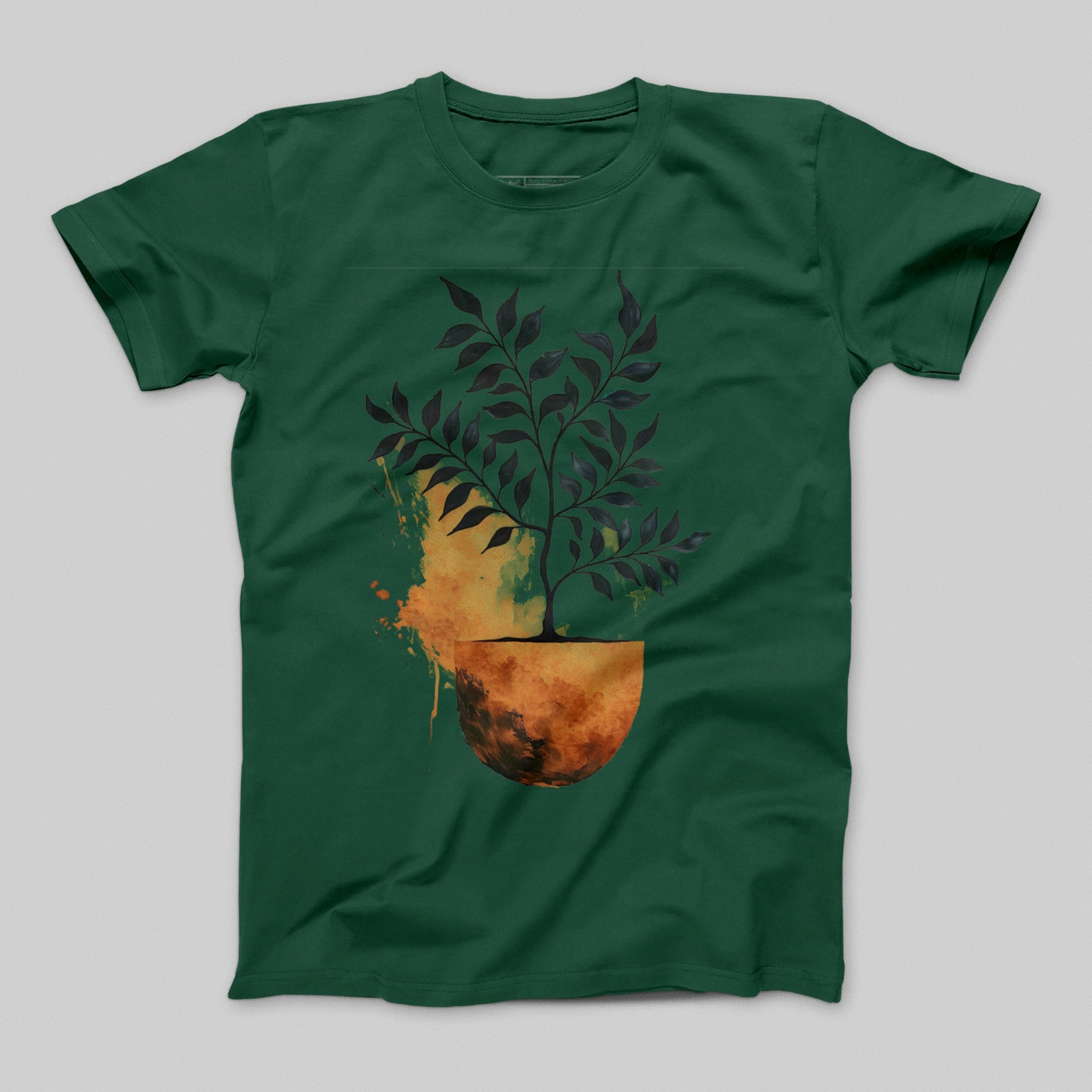 Artistic Tree in Pot Design Men's T-Shirt
