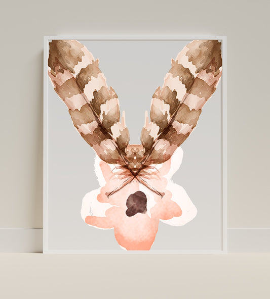 Colorful Abstract Butterfly Wings Art Print
