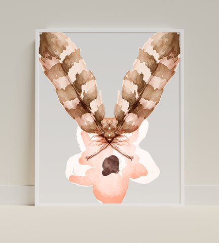 Colorful Abstract Butterfly Wings Art Print