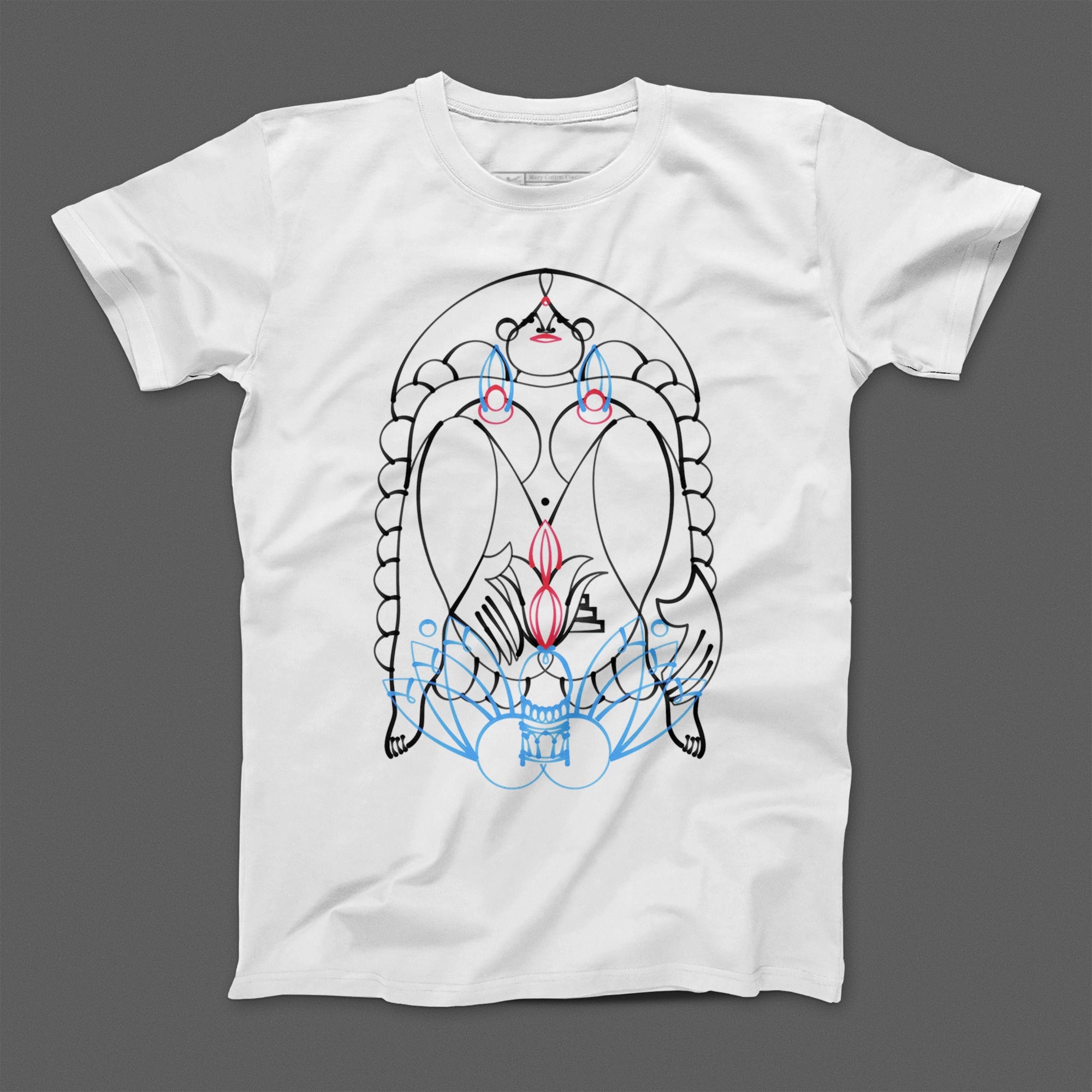 Abstract Line Art Woman Design Graphic T-shirt