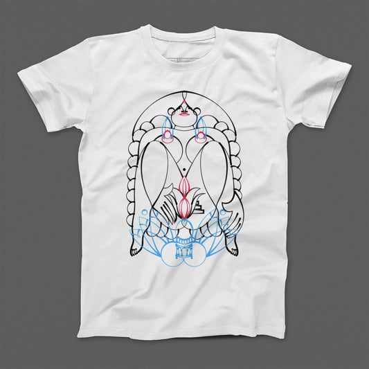 Abstract Line Art Woman Design Graphic T-shirt