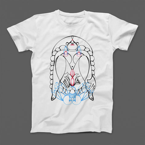 Abstract Line Art Woman Design Graphic T-shirt