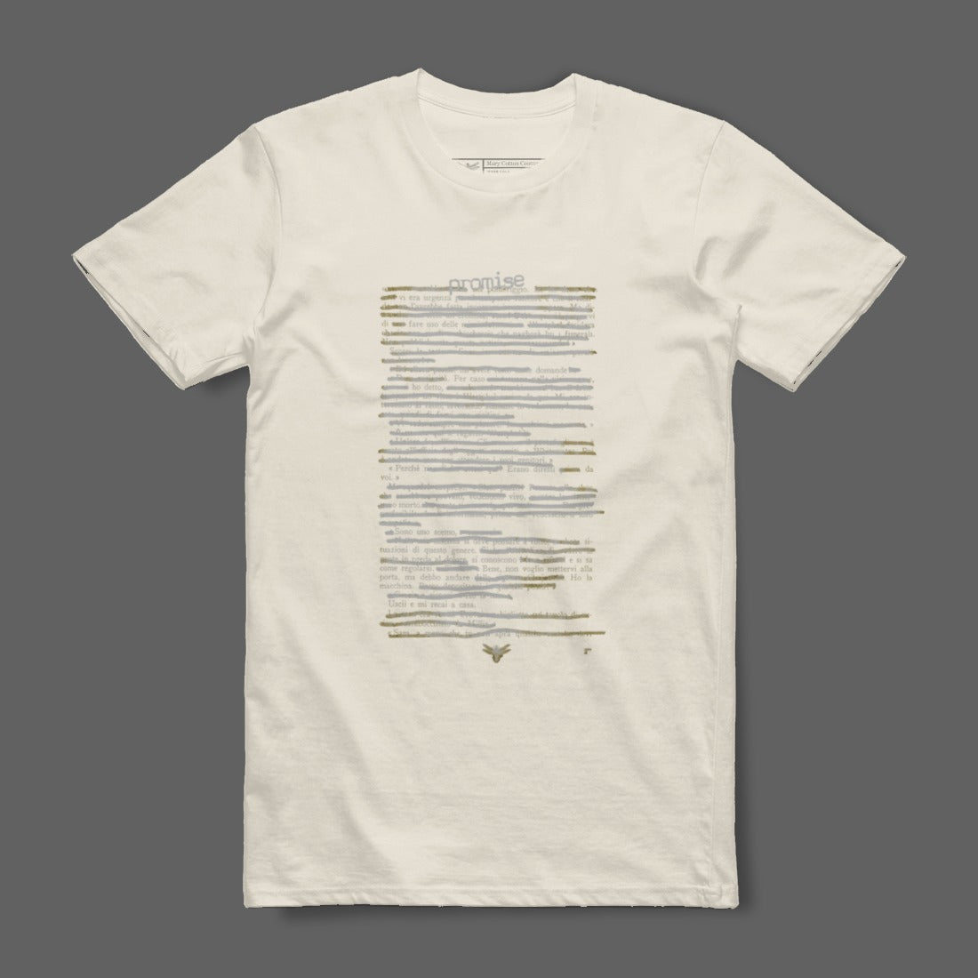 Unique Graphic Design Cream Color T-Shirt