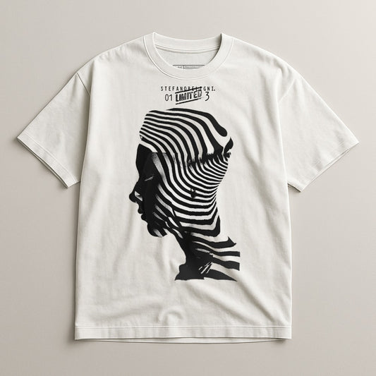 Limited Edition Art Deco Stripe Graphic Shirt