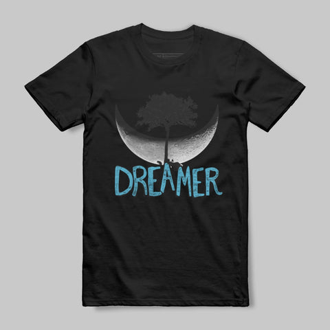 Dreamer Moon and Tree Graphic Tee Shirt