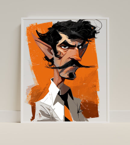 Quirky Character Illustration Wall Art Decor Poster