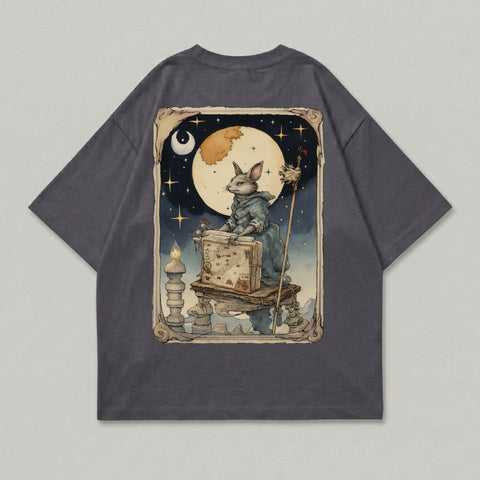 Enchanted Scholar Rabbit Lunar Night Cosmic Book product type
Rabbit art
Scholar rabbit
Wizard bunny
Lunar magic
Moon phases
Starry night
Cosmic fantasy
Enchanted book
Mystical creature
Celestial artwork
Magic staff
Candlelight scene
Ancient wisdom
Esoteric design
Dark academia aesthetic
Witchy vibes
Mythical beast
Astrological theme
Spiritual rabbit
Dreamy illustration