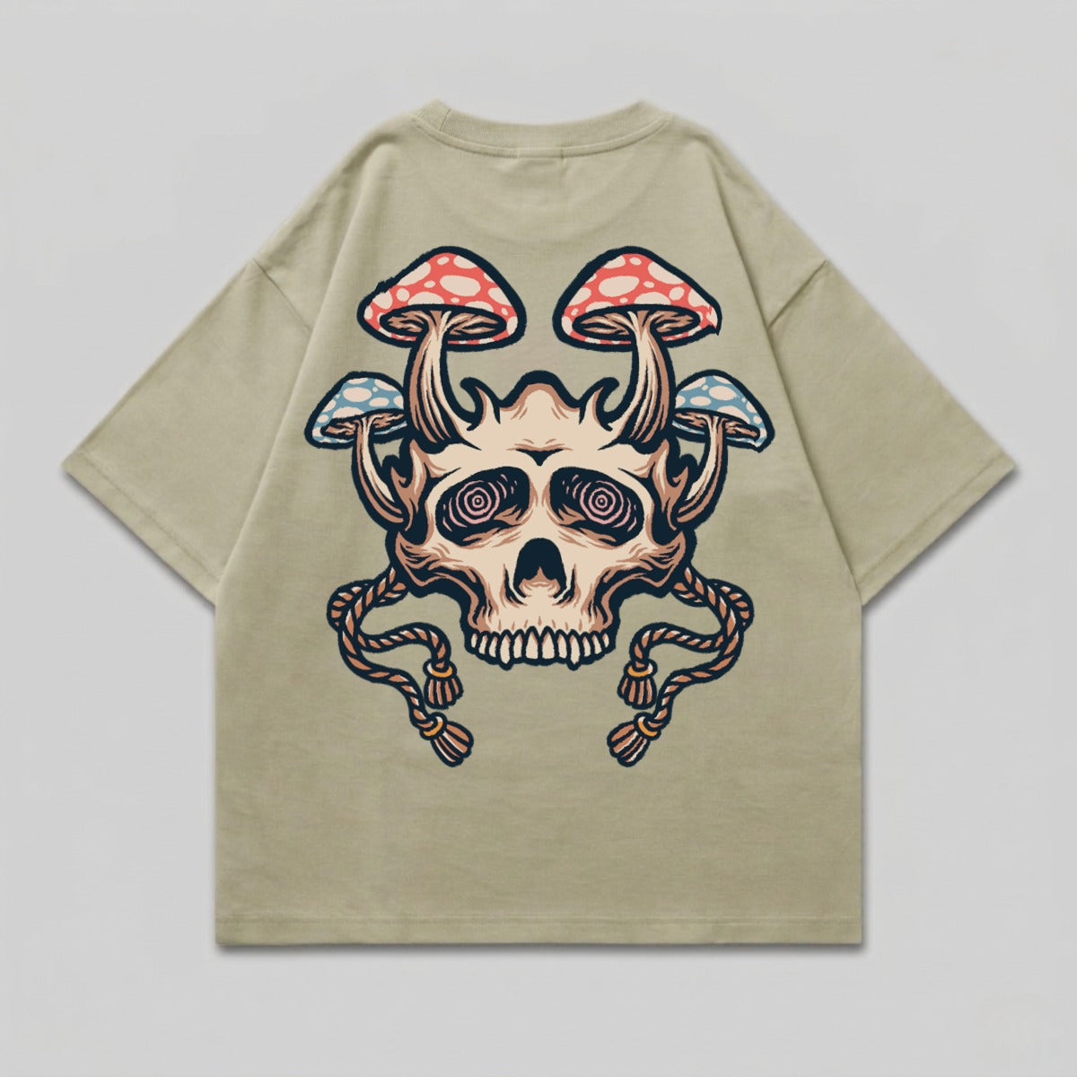 Skull Mushroom Trippy Graphic Design T-shirt product type