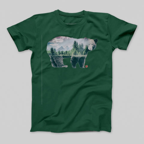 T-shirt donna boyfriend bear_forest