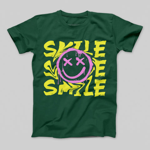 Smile Graphic Design Tee for a Bold Urban Look