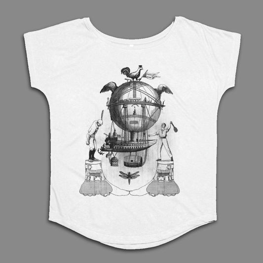 Vintage Inspired Graphic Tee with Creative Illustration