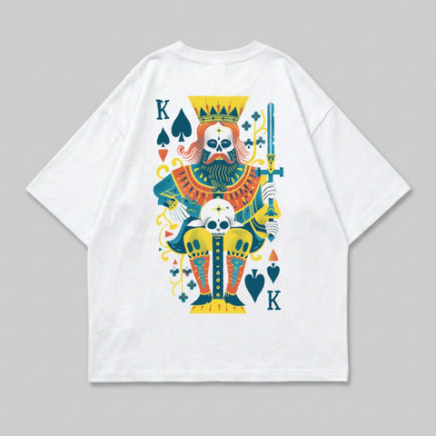 Skull King Spade Card Graphic Print Colorful product type

king card
spade card
skull design
playing card art
graphic tee
unique print
colorful design
fantasy art
gothic style
sword king
card game theme
skeleton king
cool print
oversized tee
streetwear
casual fashion
deck cards
royal design
dark fantasy
abstract king