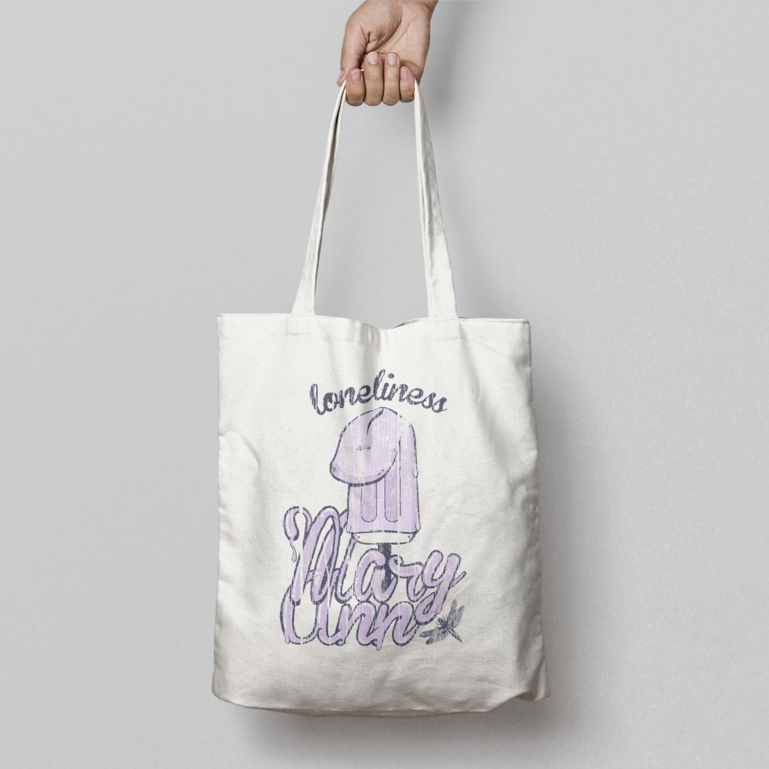 Loneliness Mary Anne Printed Cotton Canvas Tote Bag