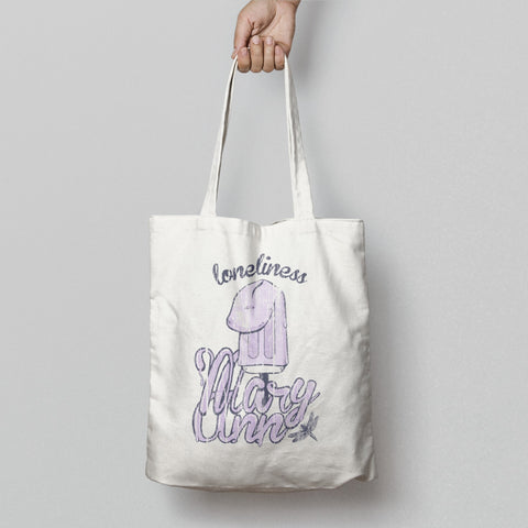 Loneliness Mary Anne Printed Cotton Canvas Tote Bag