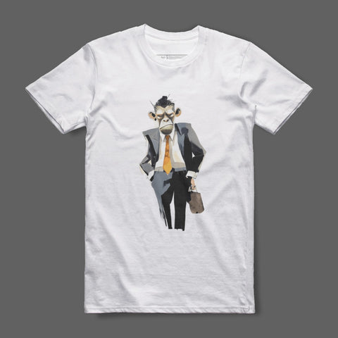 Stylish Business Monkey Graphic Tee