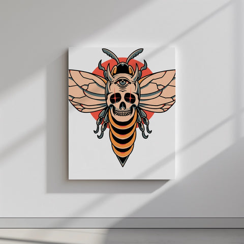 Quadro canvas devil-bee