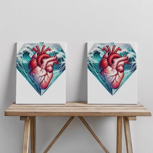 Quadro canvas diamonheart