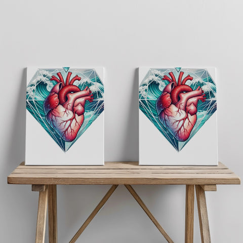 Quadro canvas diamonheart