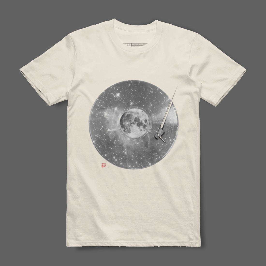 Moon and Stars Record Player Graphic T-Shirt