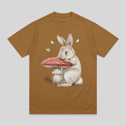 White Rabbit Red Mushroom Bees Grass Woodland product type