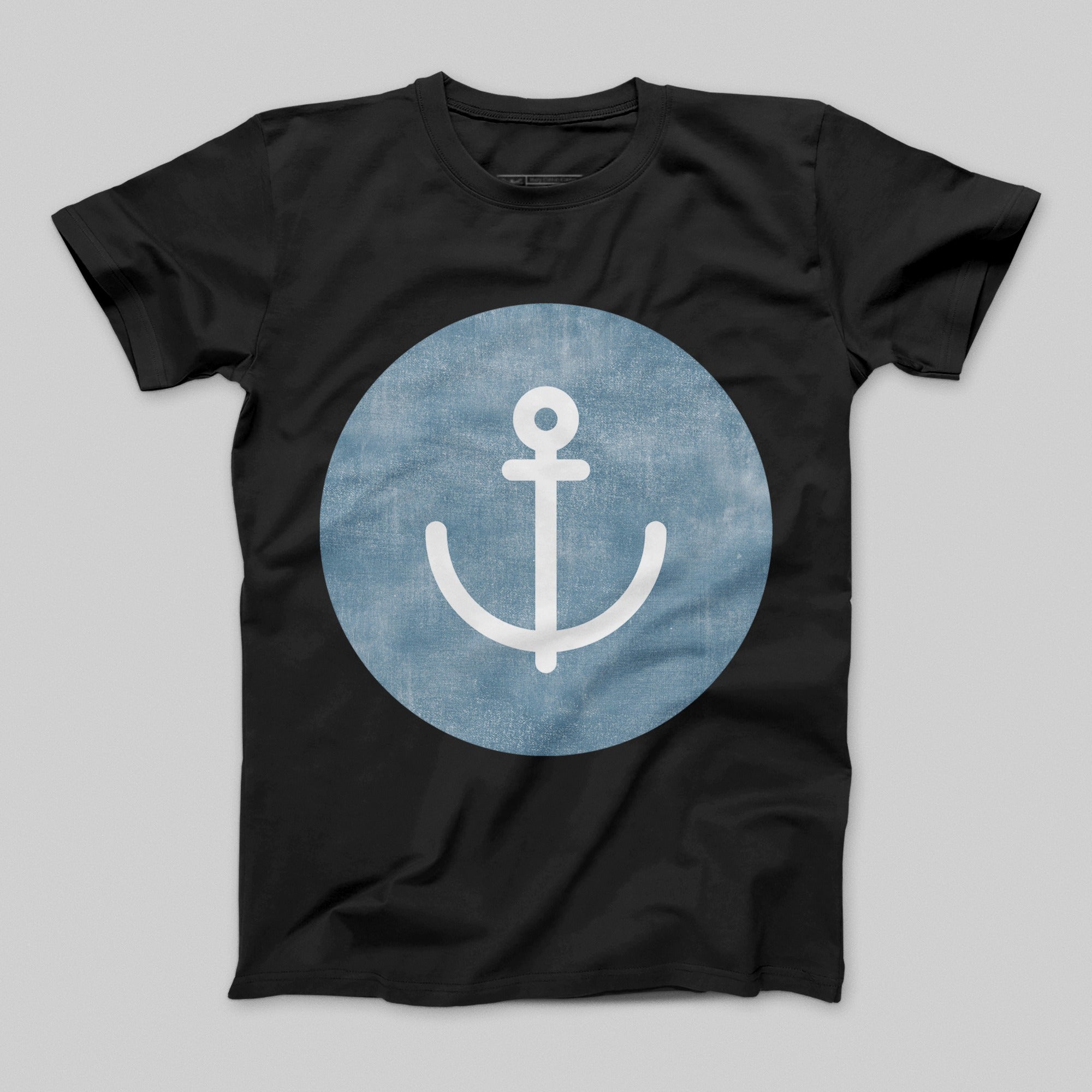 Stylish Anchor Design Printed Graphic T-Shirt