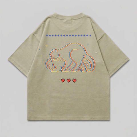 Pixel Monkey Glitch Hearts Plus Signs product type
Pixel Art
Retro Gaming
8 Bit Design
Monkey Graphic
Glitch Effect
Video Game
Hearts Icon
Plus Signs
Cute Animal
Graphic Tee
Animal Print
Unique Design
Beige Color
Khaki Shirt
Chroma Shift
Vaporwave
Game Inspired
Digital Art
Primate Design
Mother Child