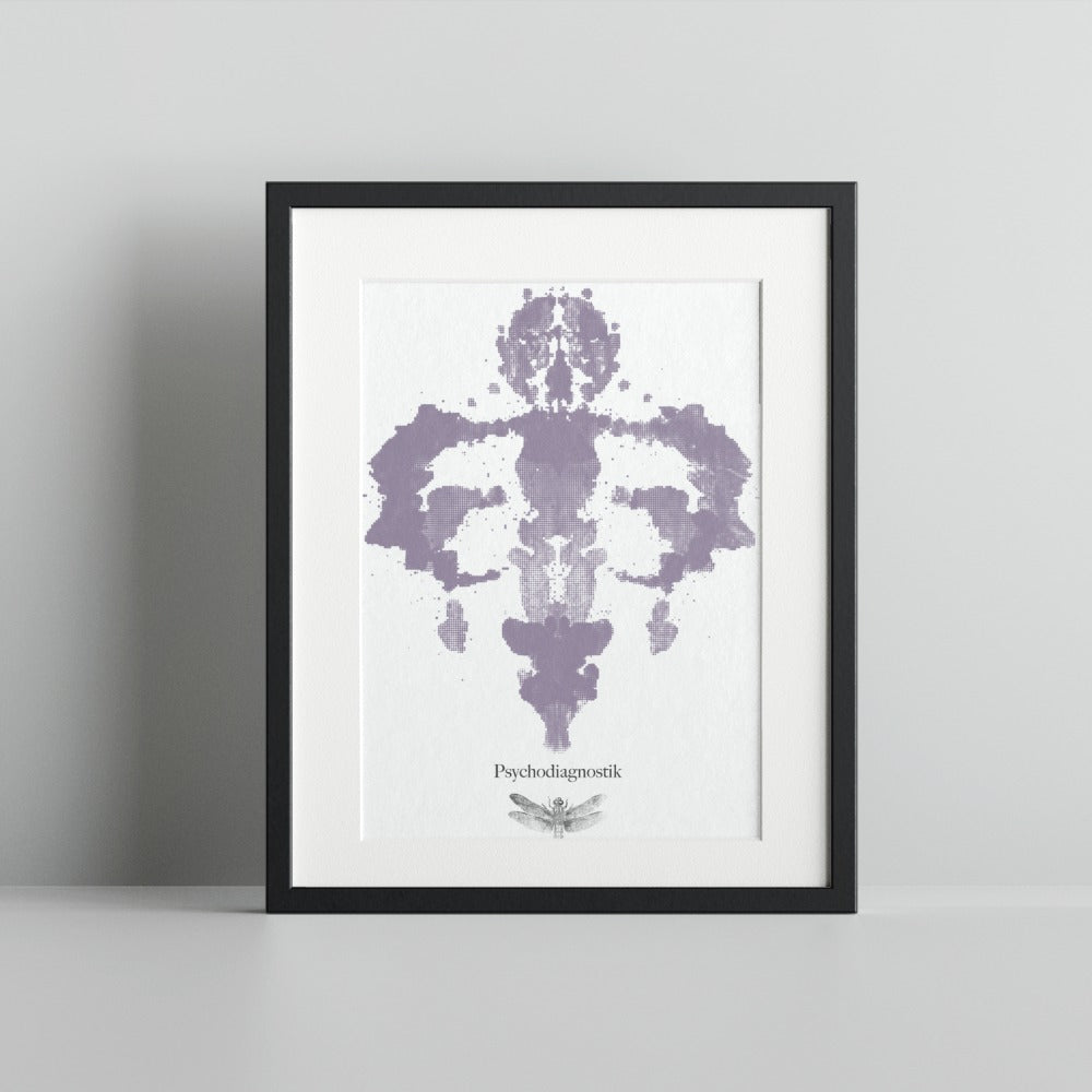 Psychodiagnostik Rorschach Inkblot Test Wall Art Print