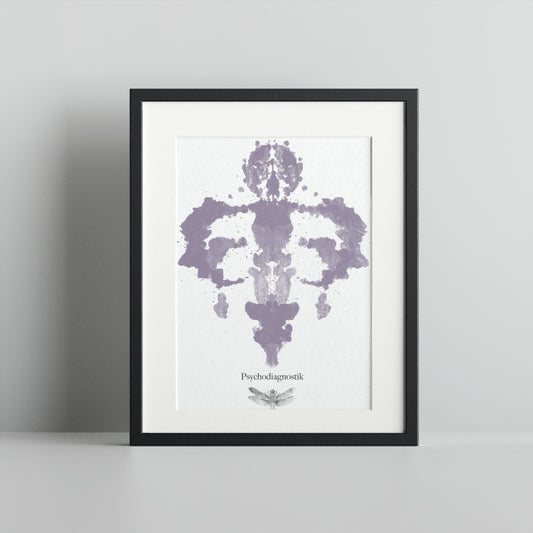 Psychodiagnostik Rorschach Inkblot Test Wall Art Print