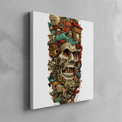 Quadro canvas monster-wood
